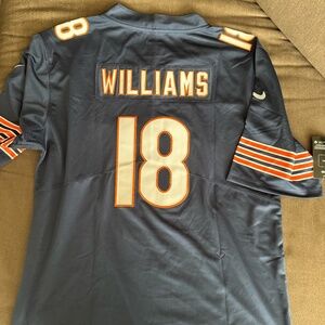 Caleb Williams Chicago Bears Blue Jersey Mens Medium, Large, XL